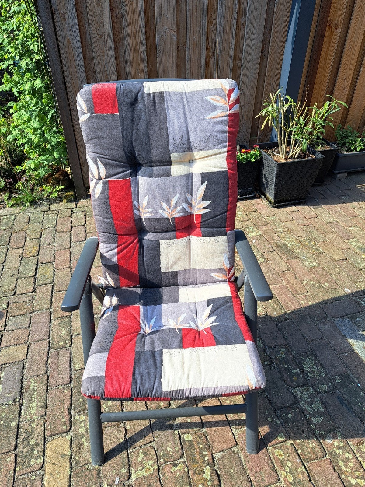 Tuinstoelkussens Summer Sea - 4 stuks, nog in prima staat, Tuin en Terras, Ophalen, Gebruikt, Overige materialen