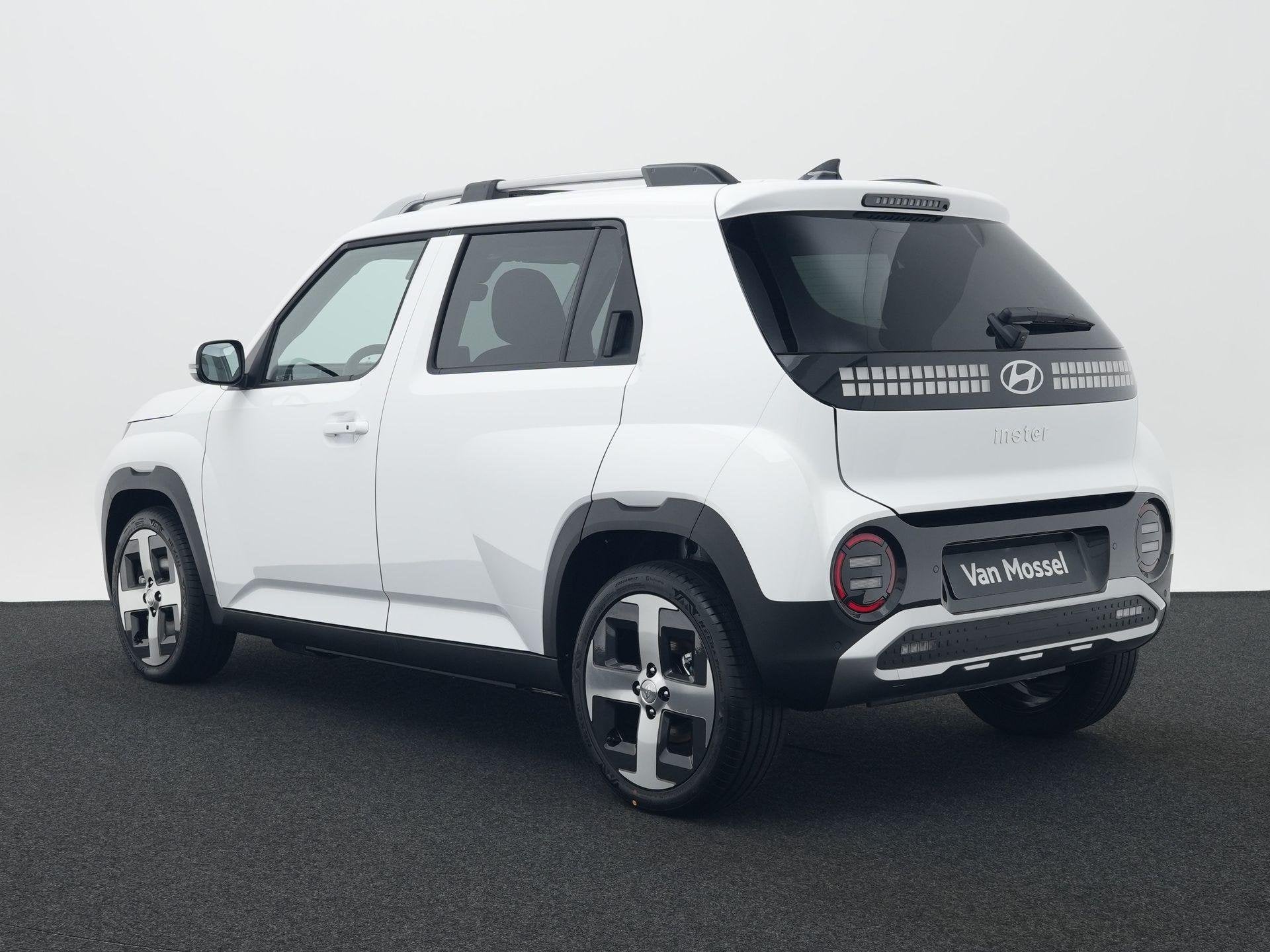 Hyundai INSTER Pulse Advanced 42 kWh | Schuif-/kanteldak | S, Auto's, Stof, Zwart, Met garantie (alle), Wit