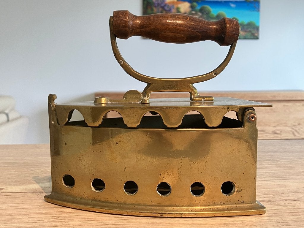 Antiek Koperen Strijkijzer, Antiek en Kunst, Antiek | Koper en Brons, Ophalen of Verzenden, Koper