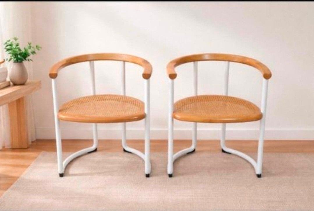 Paar Achillea stoelen van Tito Agnoli voor Ycami Collection, Huis en Inrichting, Ophalen