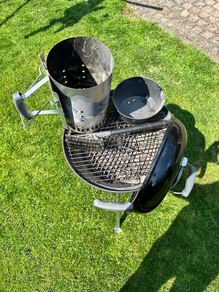 Weber barbecue 47cm met accessoires, Ophalen, Zo goed als nieuw, Met accessoires