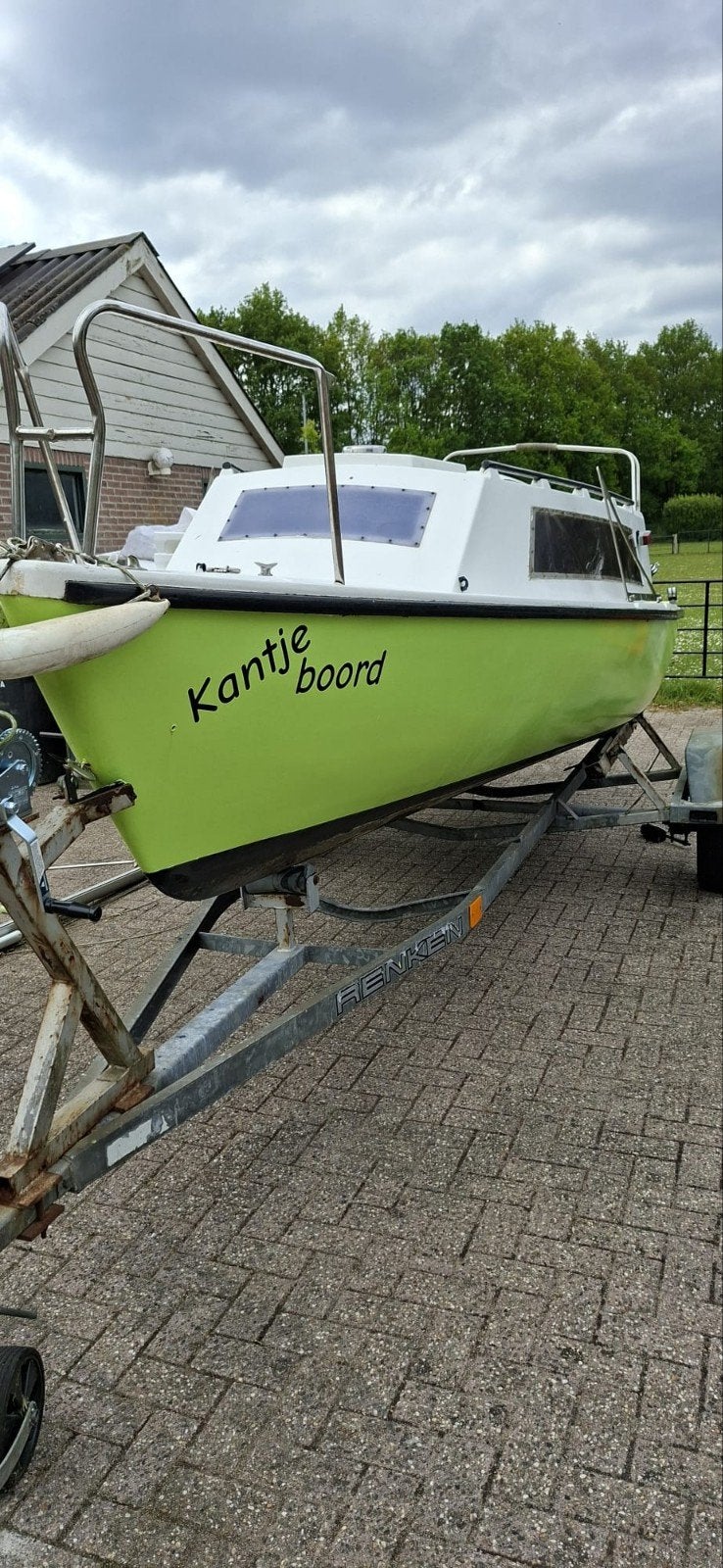 Complete zeilboot met trailer en 5pk - orion20 - ophaal kiel, Ophalen, Gebruikt, Kajuitboot, Buitenboordmotor