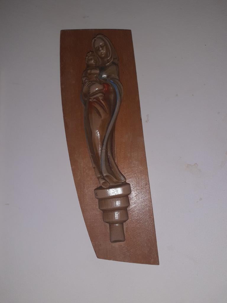 Wanddecoratie Madonna met Kindje Jezus, Ophalen of Verzenden