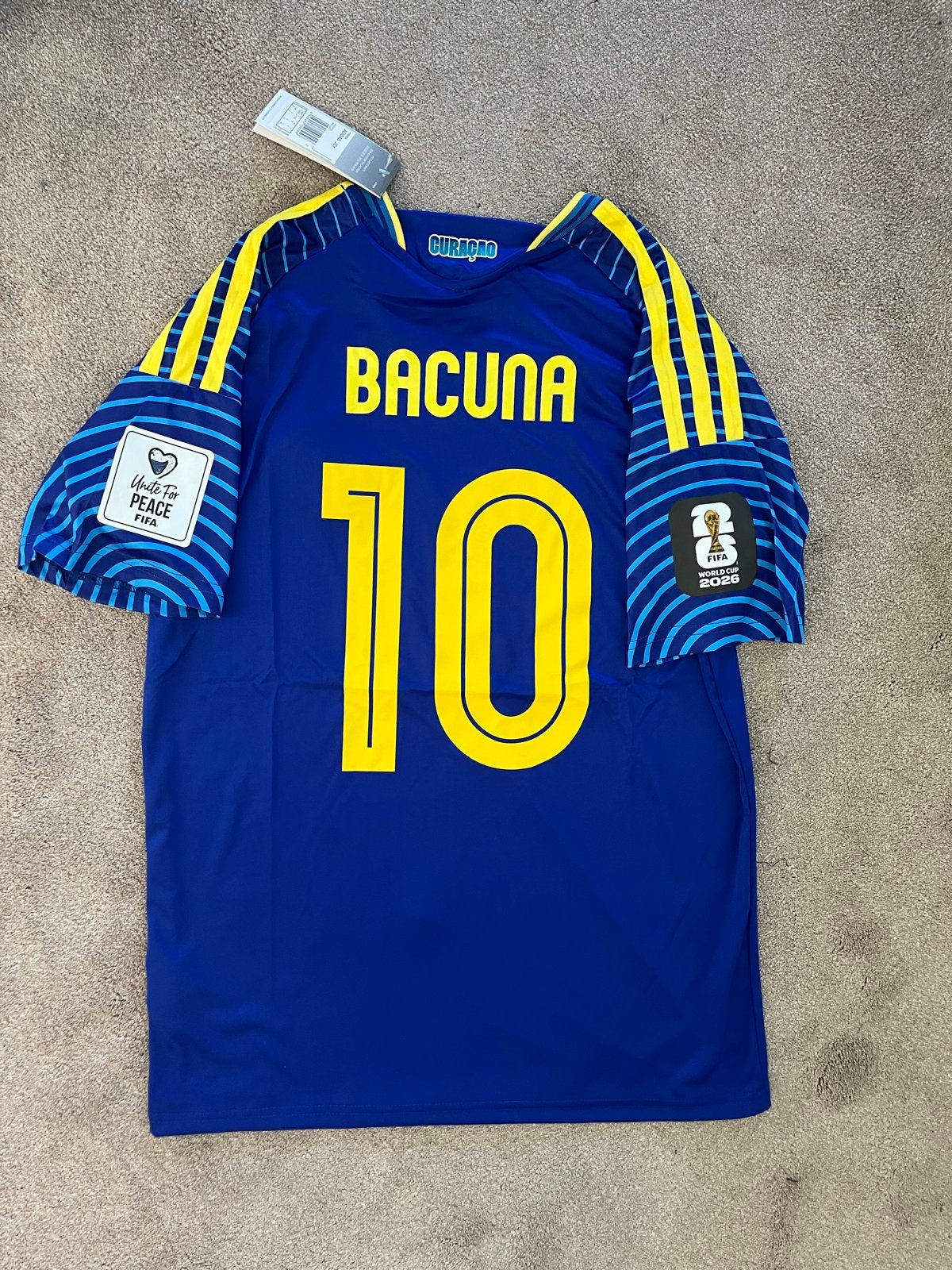 Curaçao thuisshirt Bacuna #10 WK 2026 maat L, Maat L, Ophalen of Verzenden, Nieuw, Shirt