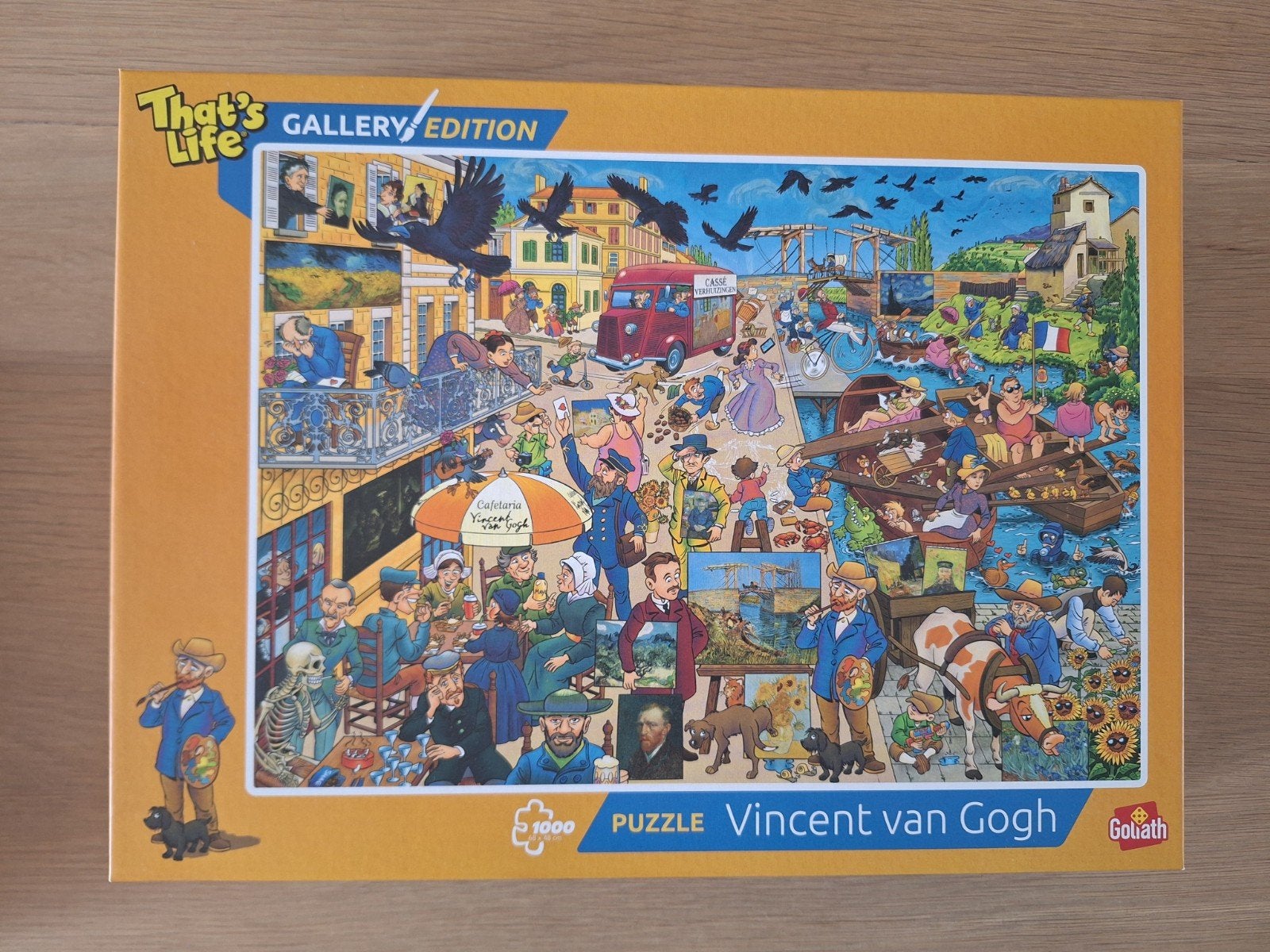 That's Life Gallery Edition Vincent van Gogh Puzzel 1000 stu, Ophalen of Verzenden, 500 t/m 1500 stukjes, Zo goed als nieuw, Legpuzzel