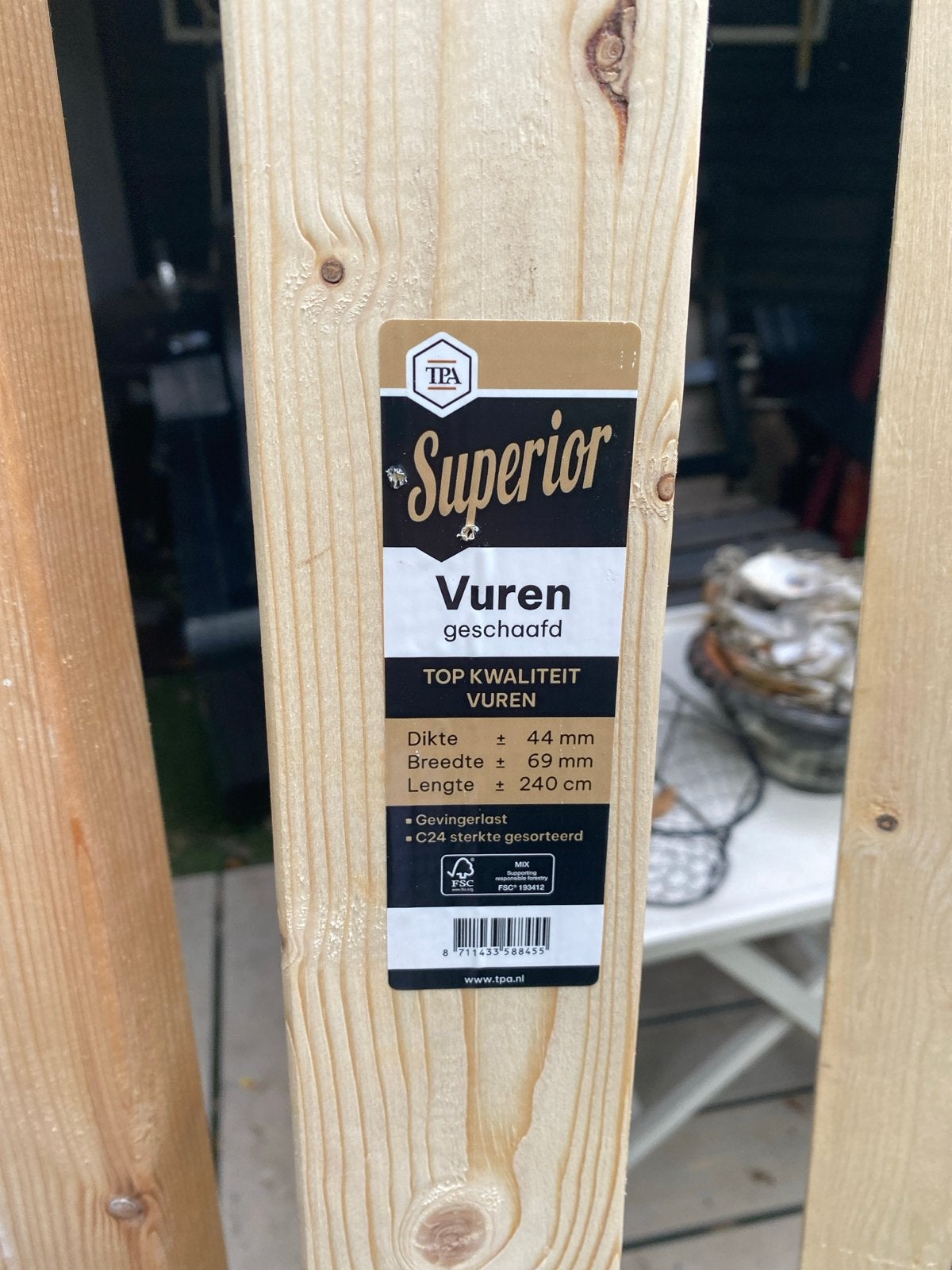 Vuren hout Nieuw en en gebuikt Topkwaliteit, Ophalen, 25 tot 50 mm, Nieuw, 200 tot 250 cm