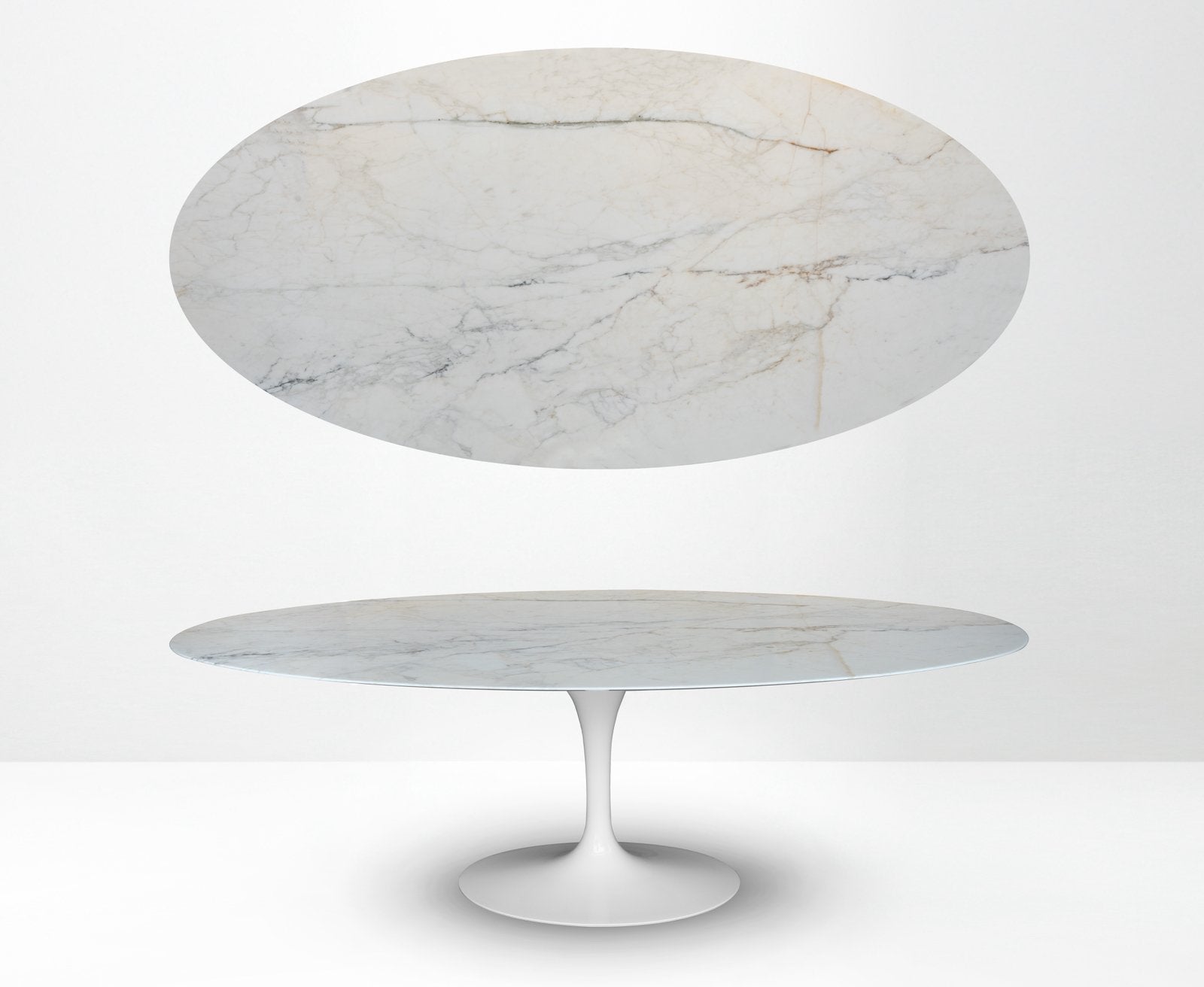 Knoll Tulip (198/244cm) Calacatta Gold (Oro) NIEUWSTAAT!!, Ophalen of Verzenden, Vitra togo mah jong leolux cor sede cassina b&b italia artifort