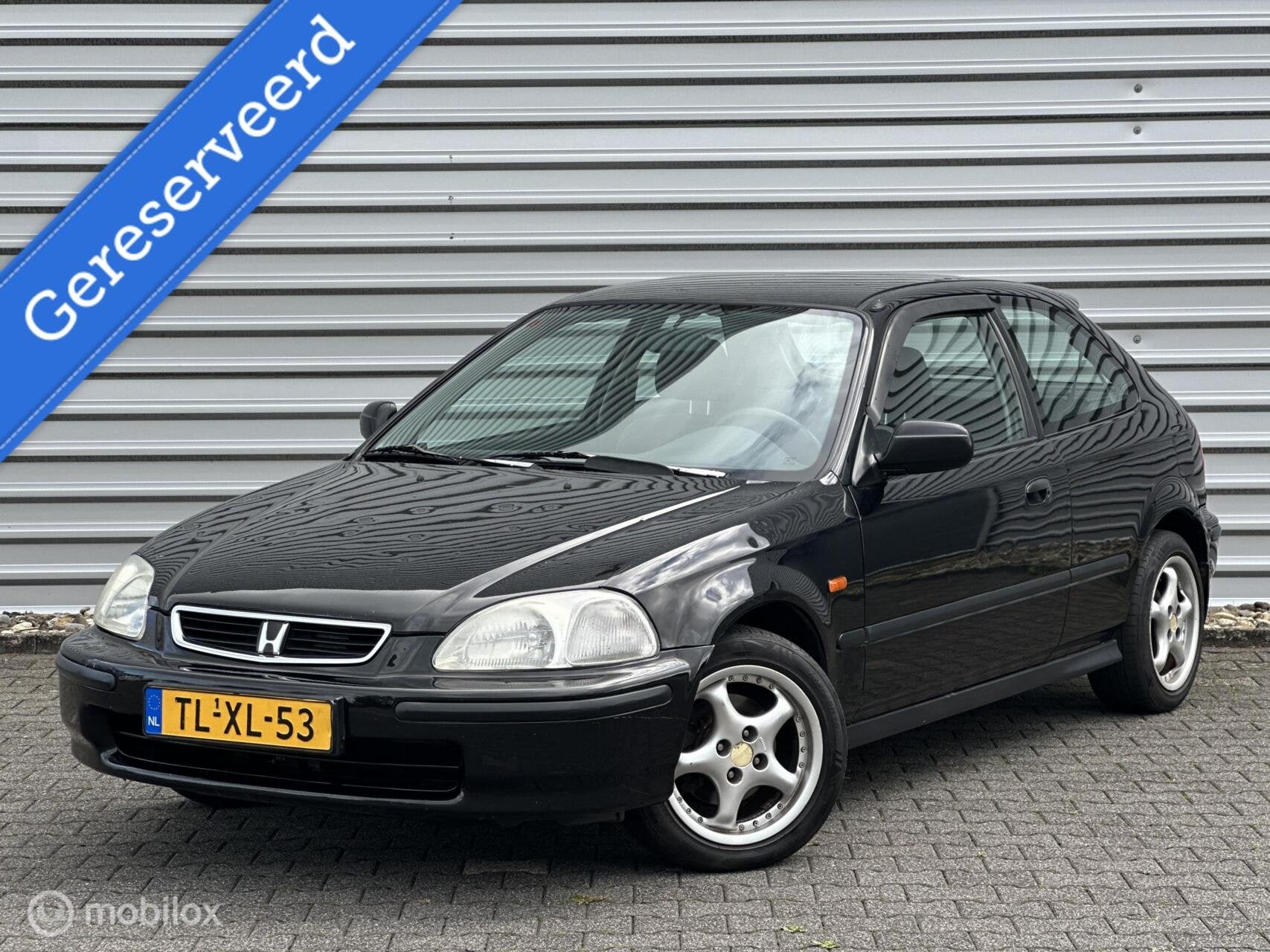 Honda Civic 1.4i S EJ9 | Automaat | Nieuwe APK |, Auto's, 4 cilinders, Elektrische ramen, Zwart, Origineel Nederlands