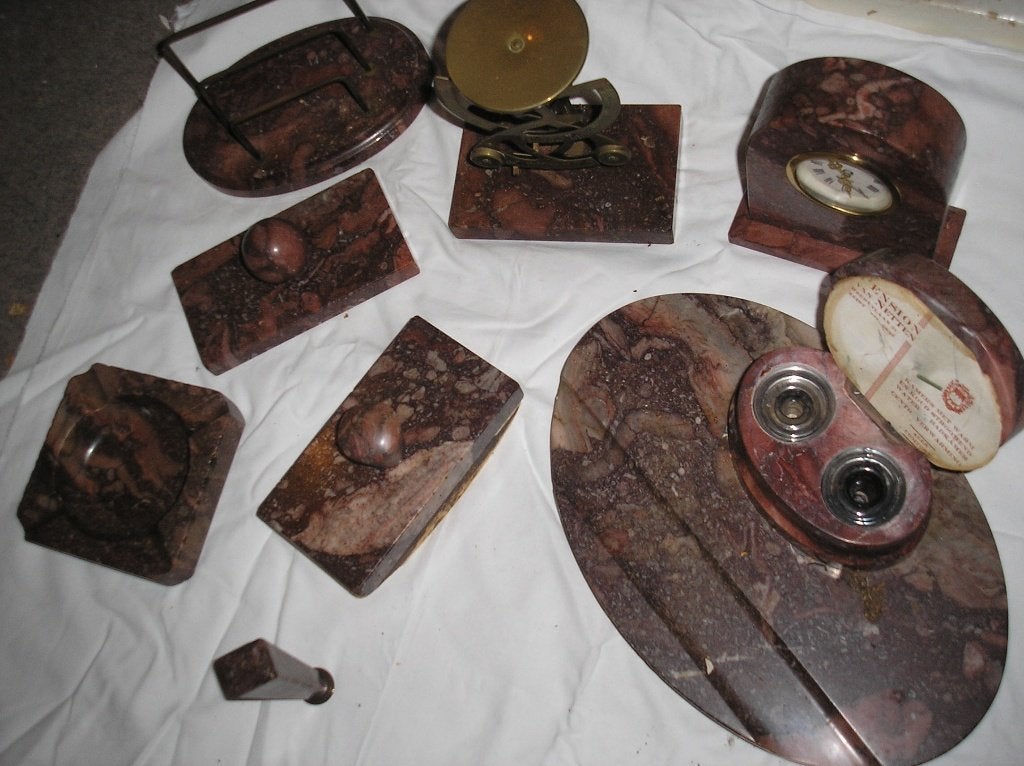 marmer bureau -set, 8 delig, Ophalen of Verzenden