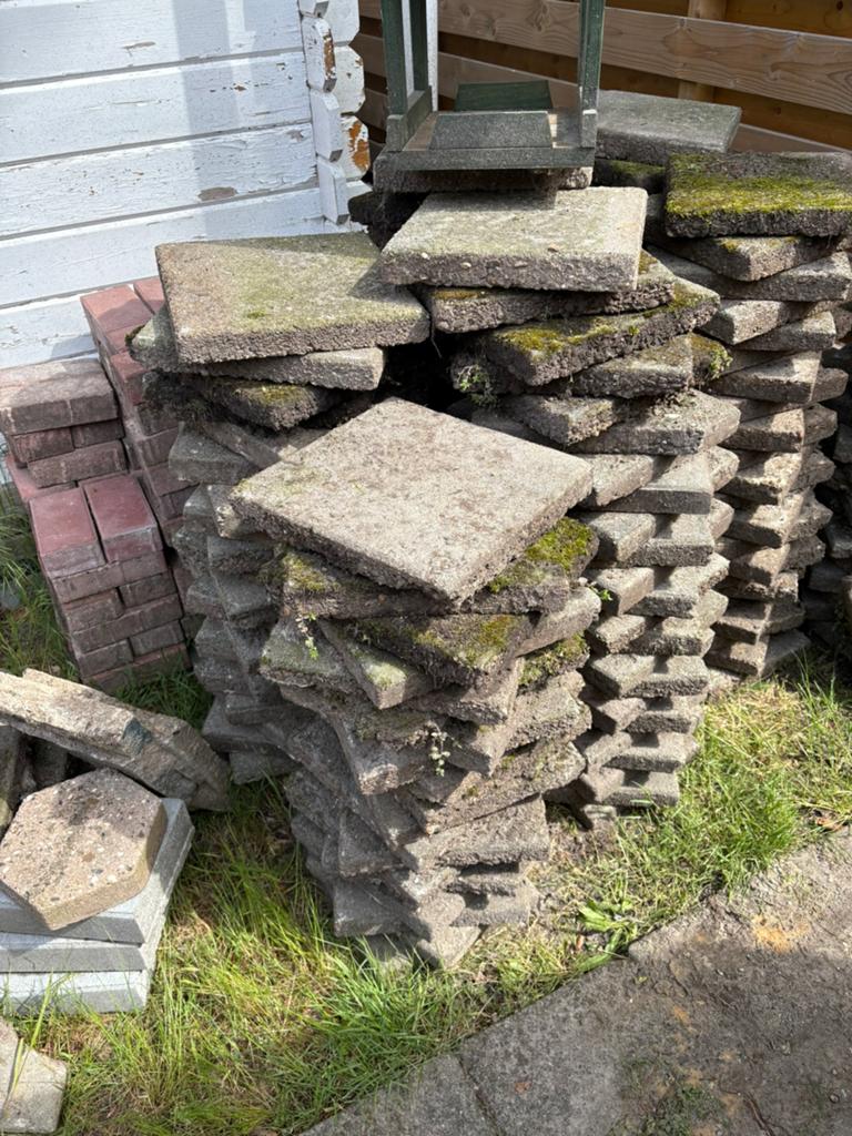 Betontegels gratis afhalen, Ophalen, Gebruikt, Overige materialen, Overige typen