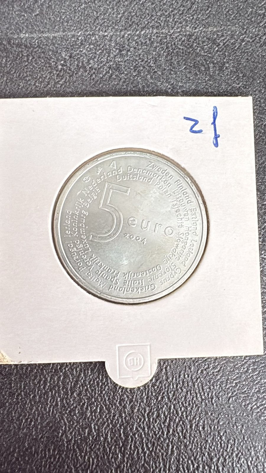 Zilveren 5 Euro Herdenkingsmunt 2004, Postzegels en Munten, Munten | Nederland, Ophalen of Verzenden, Koningin Beatrix, Euro's