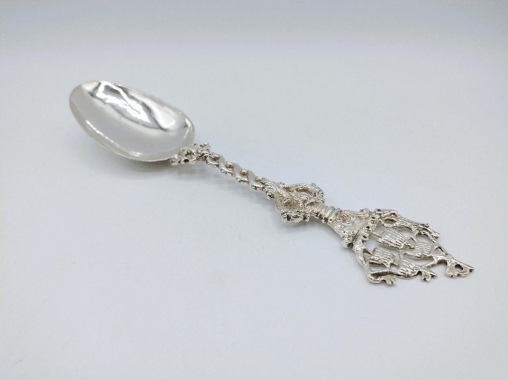 Zilveren huwelijkslepel, Y. Posthumus , Leeuwarden, ca. 1790, Verzenden, Zilver