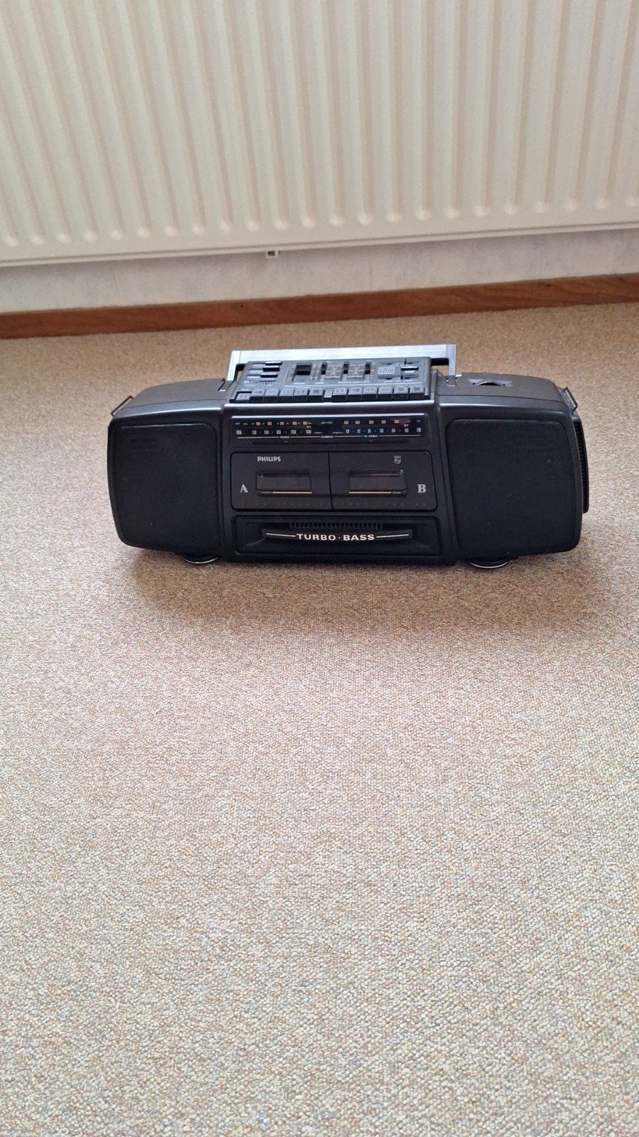 VINTAGE BOOMBOX 1988 Philips Turbo Bass, Ophalen, Gebruikt, Radio