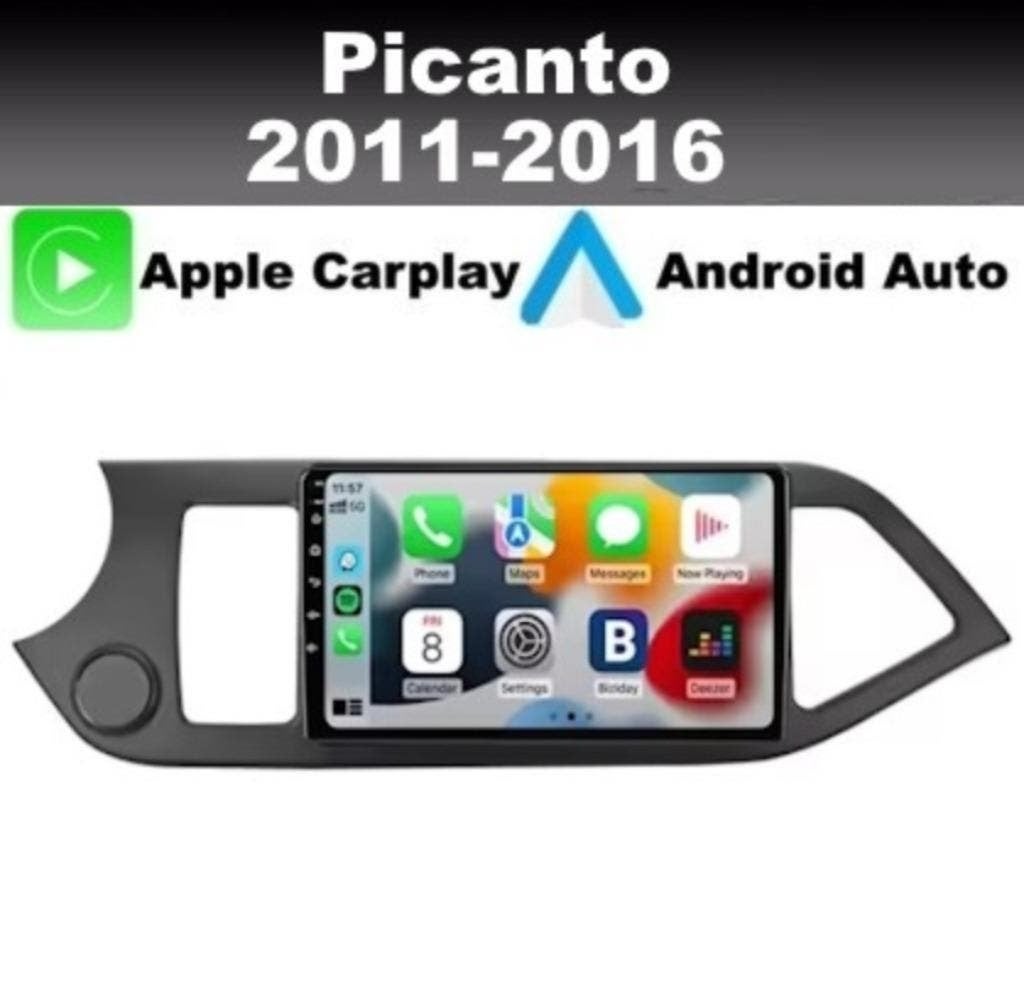 Kia Picanto 9inch radio navigatie android 14 carplay dab+, Ophalen of Verzenden, Nieuw