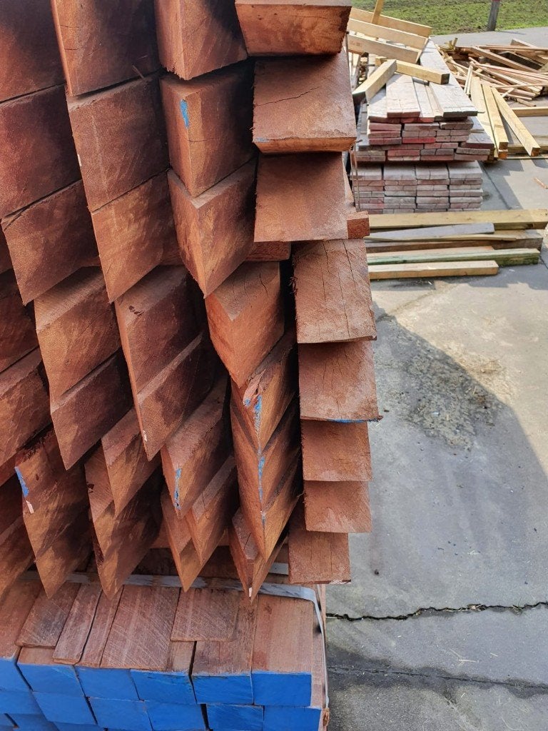 Hardhouten Palen - Bezorgd of Afhalen, Tuin en Terras, Palen, Balken en Planken, Palen, Nieuw, Ophalen of Verzenden, Hardhout