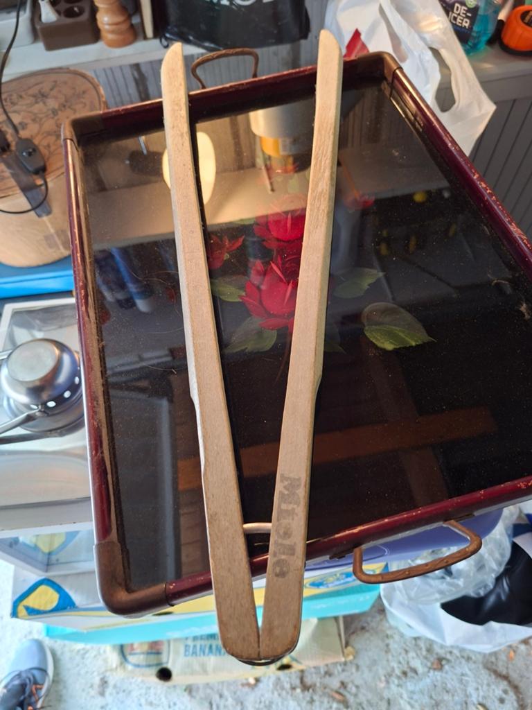 Vintage Miele Houten Wasgoedtang - Authentiek en Functioneel, Ophalen of Verzenden