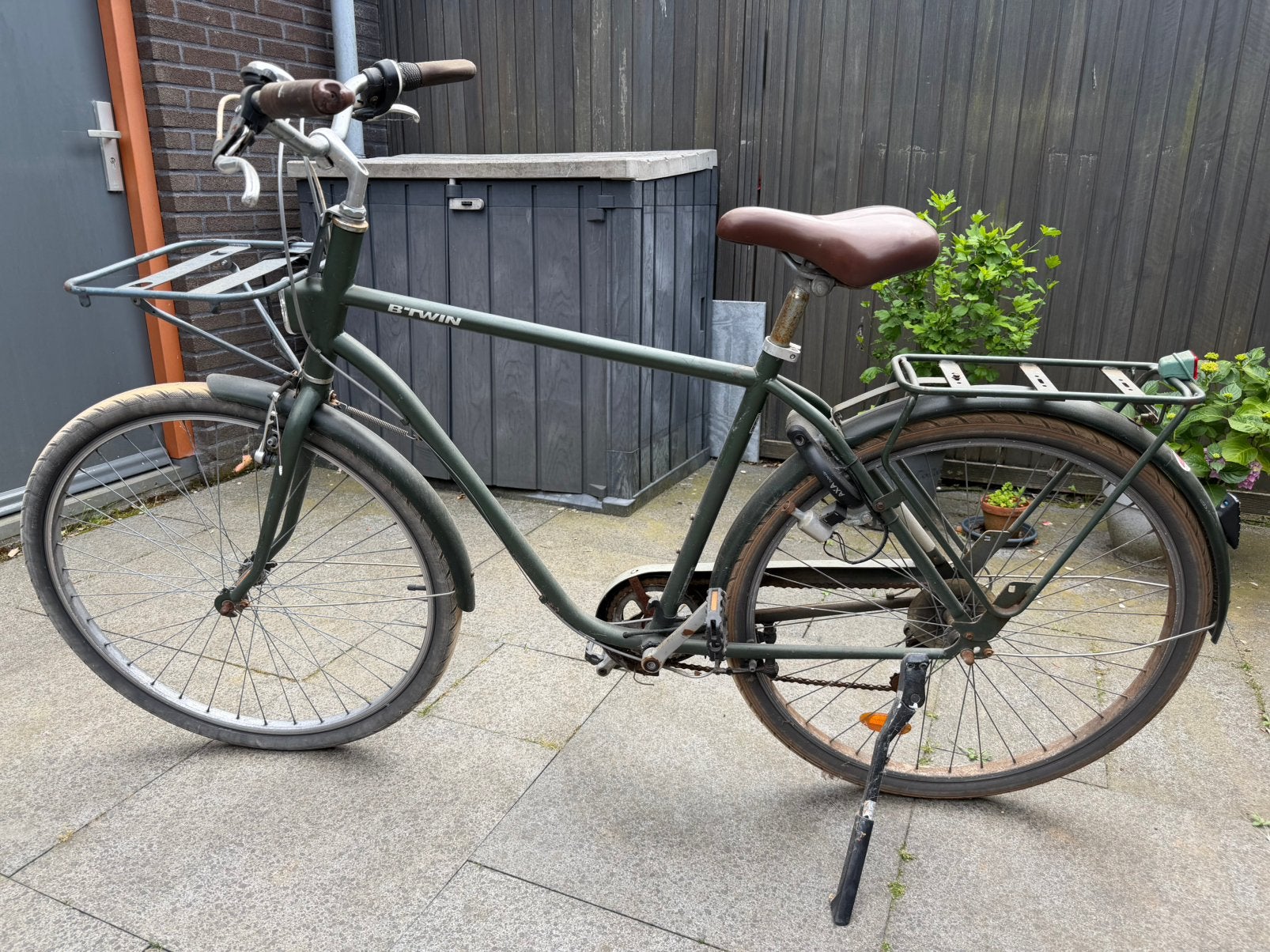 Btwin herenfiets elops 53 gebruikt, Fietsen en Brommers, Fietsen | Heren | Herenfietsen, 53 tot 57 cm, Ophalen, Gebruikt, Overige merken