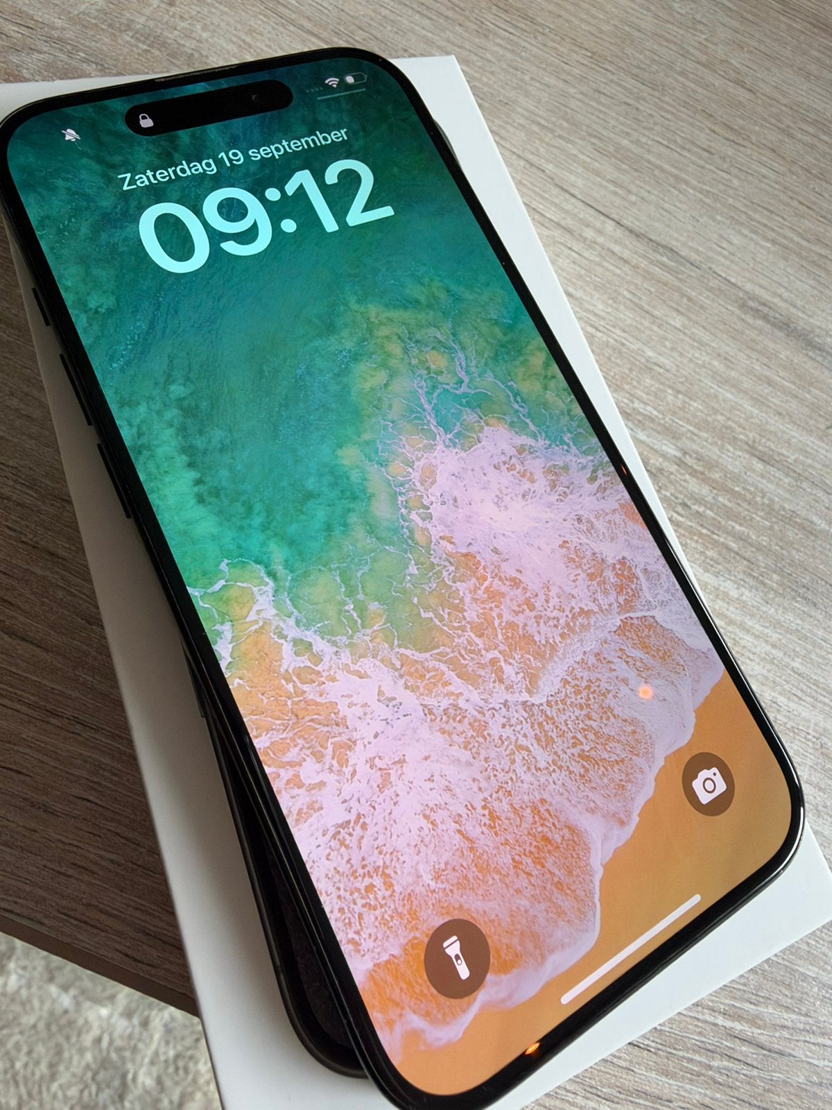 Apple iPhone 15 Pro Max 256GB Zwart - nieuwstaat - hoesje, Telecommunicatie, Zwart, IPhone 15 Pro Max, Zo goed als nieuw, Ophalen