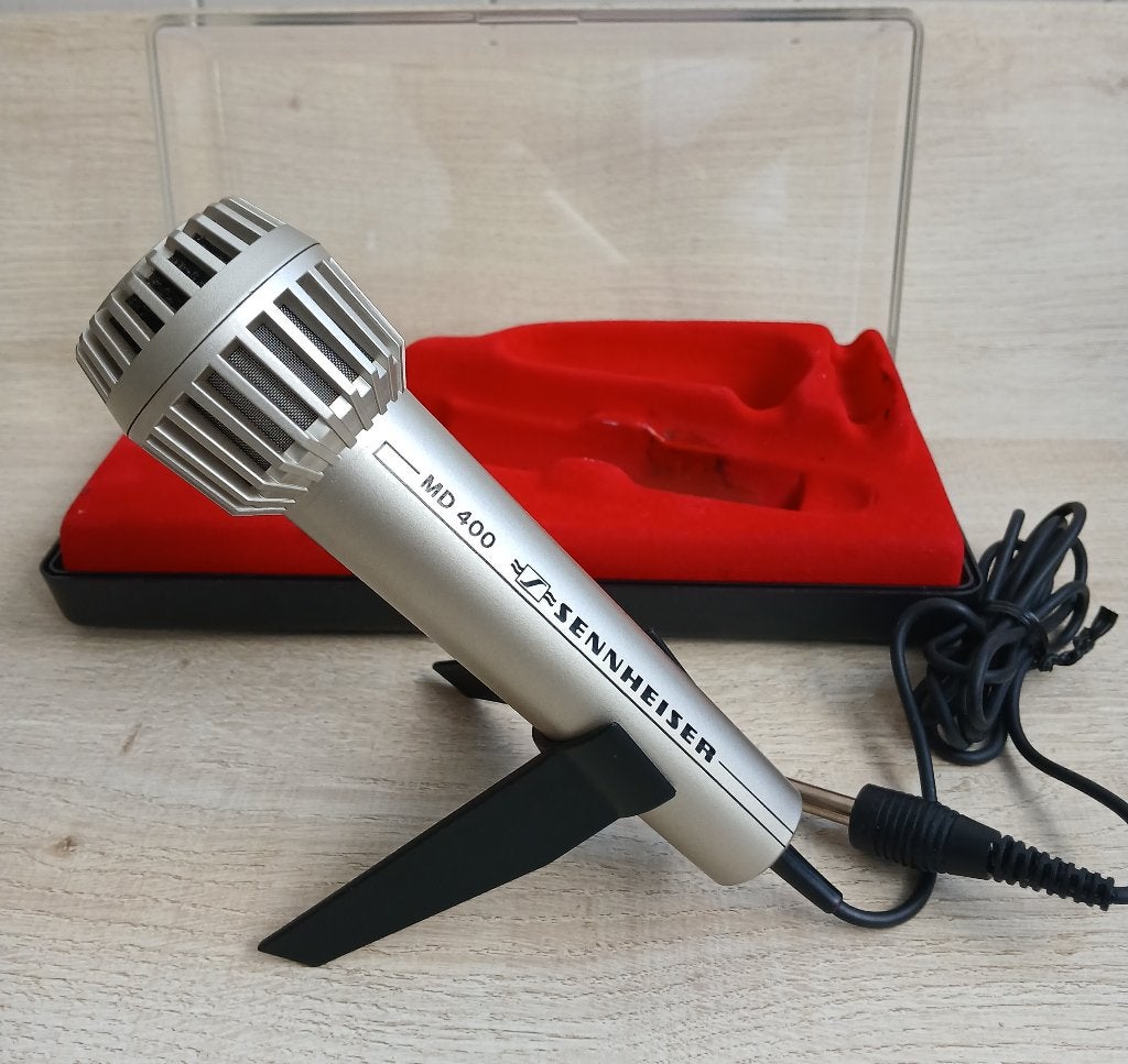 Sennheiser MD 400 Vintage Microfoon., Ophalen of Verzenden, Gebruikt, Zangmicrofoon