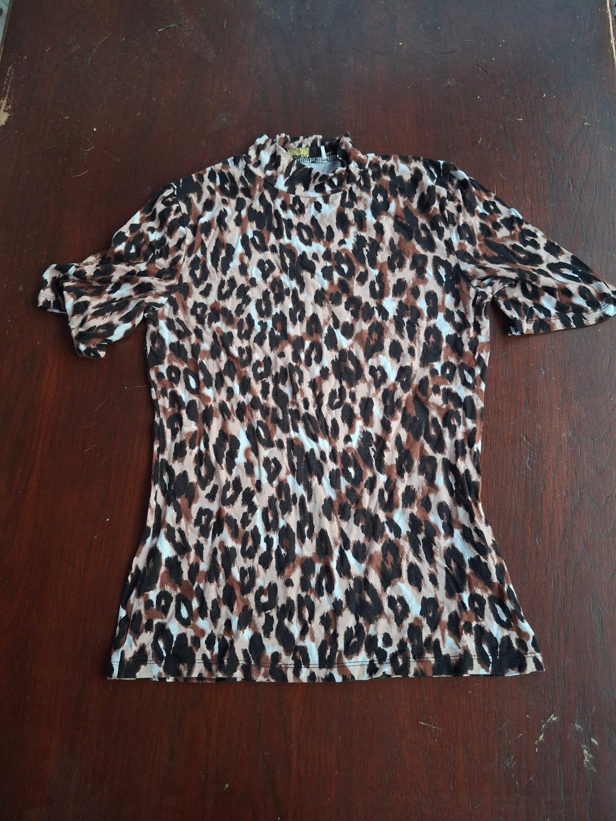 Seven Sisters Dames Top Leopardprint Maat S, Kleding | Dames, Tops, Ophalen of Verzenden, Zo goed als nieuw, Korte mouw, Maat 36 (S)