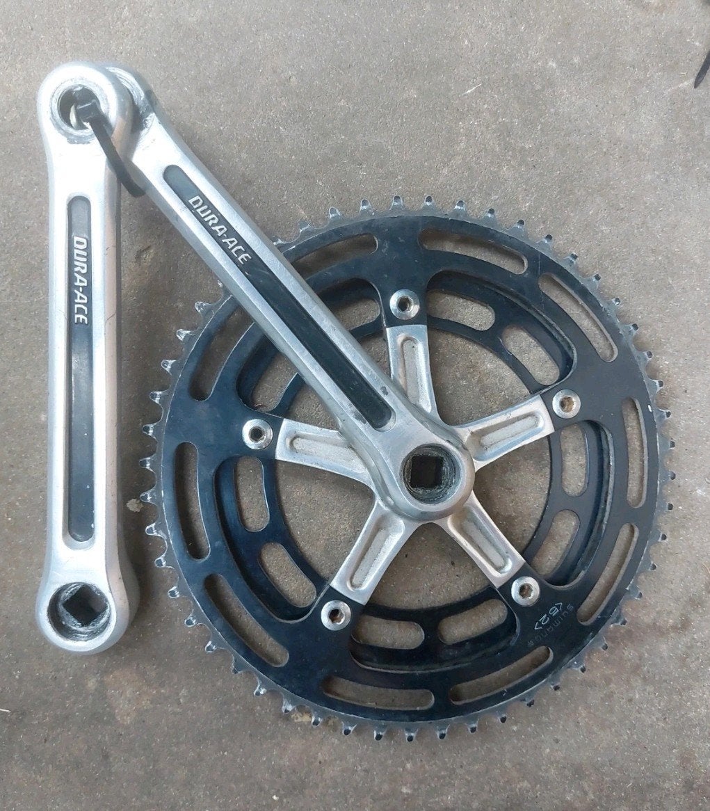 Diverse (zeldzame) cranksets voor vintage racefietsen., Fietsen en Brommers, Crankstel of Pedalen, Gebruikt, Ophalen of Verzenden