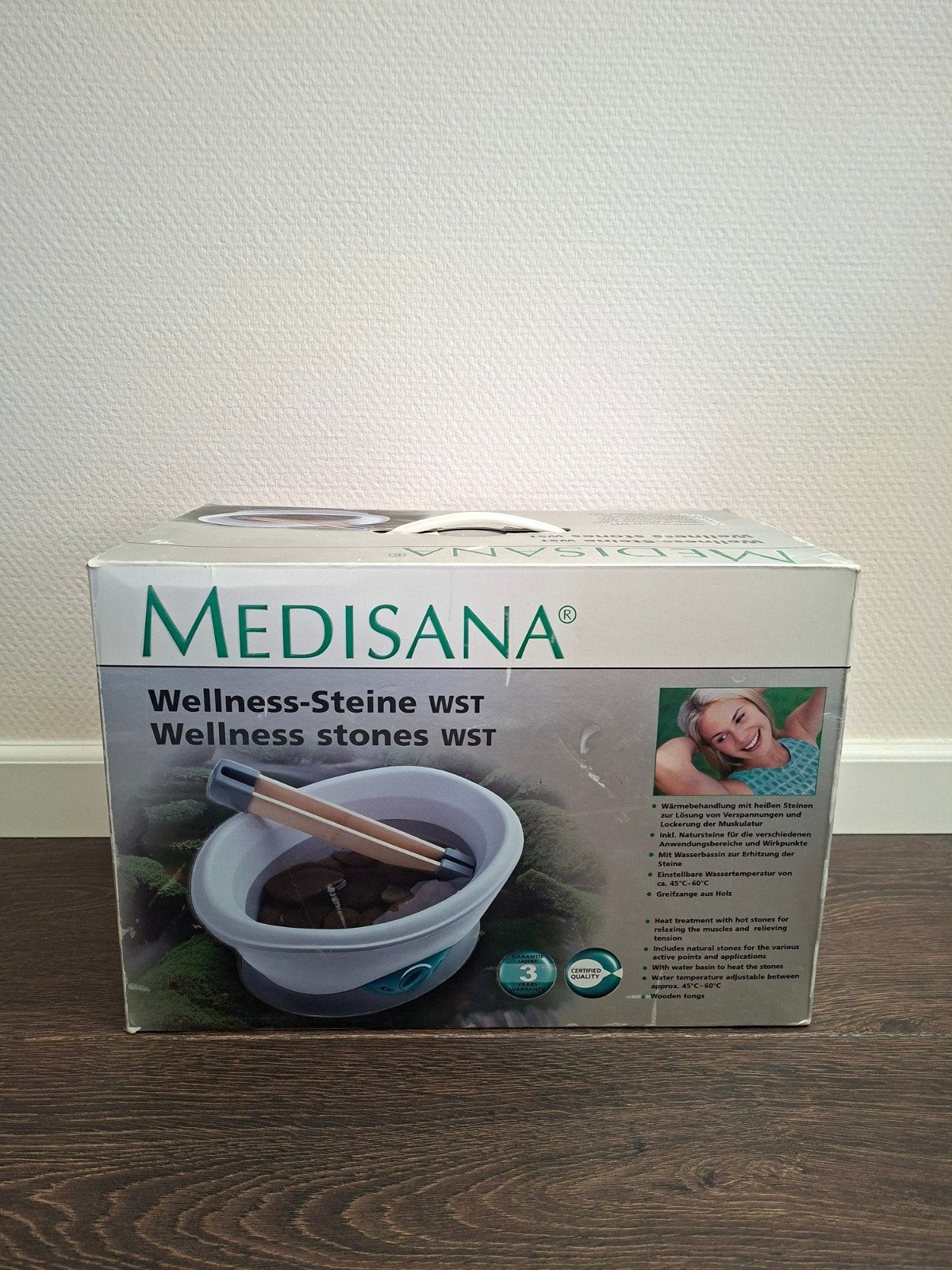 Medisana Wellness-Steine WST Hotstone massage set, Sport en Fitness, Ophalen of Verzenden, Zo goed als nieuw, Hotstone