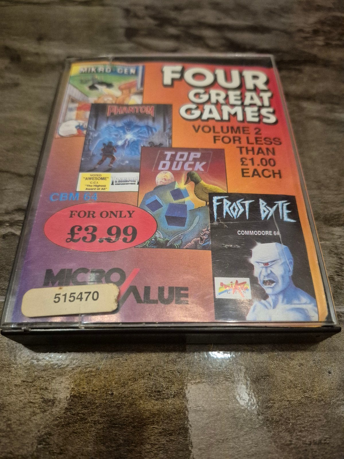 Commodore 64 C64 Spel: Four Great Games Volume 2, 1 speler, Ophalen of Verzenden, Gebruikt, Overige genres