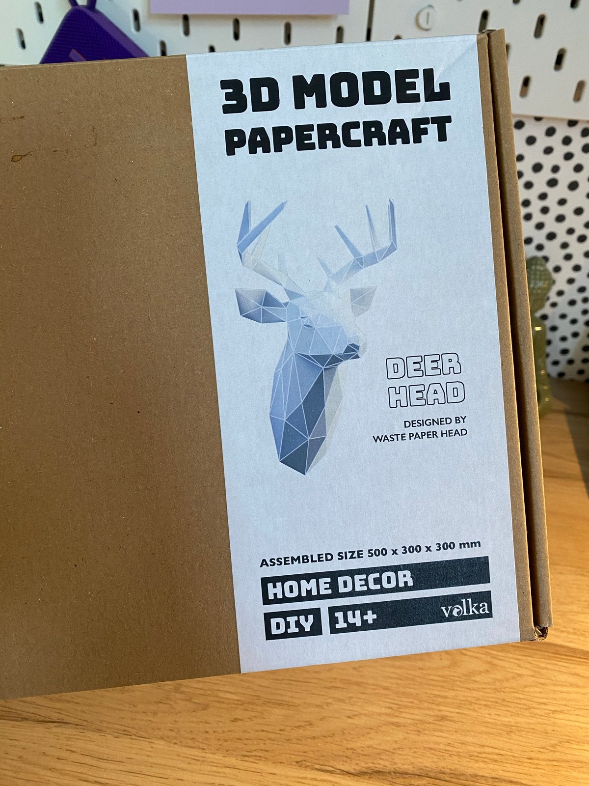 Volka 3D Model Papercraft Hert - DIY Knutselset, Handgemaakt, Dieren, Nieuw, Ophalen of Verzenden