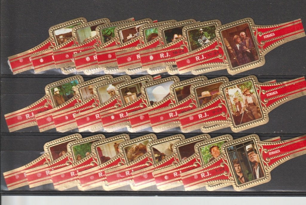reeks 735  bonanza 1-24  sigarenbanden, Ophalen of Verzenden, Zo goed als nieuw, Sigarenbandjes