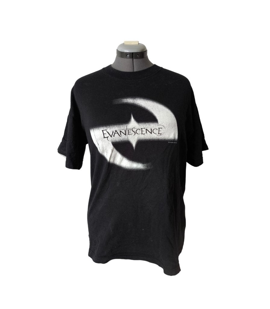 2003 vintage evanescence graphic t shirt, Kleding | Heren, T-shirts, Maat 52/54 (L), Fruit of the loom, Zwart, Ophalen of Verzenden