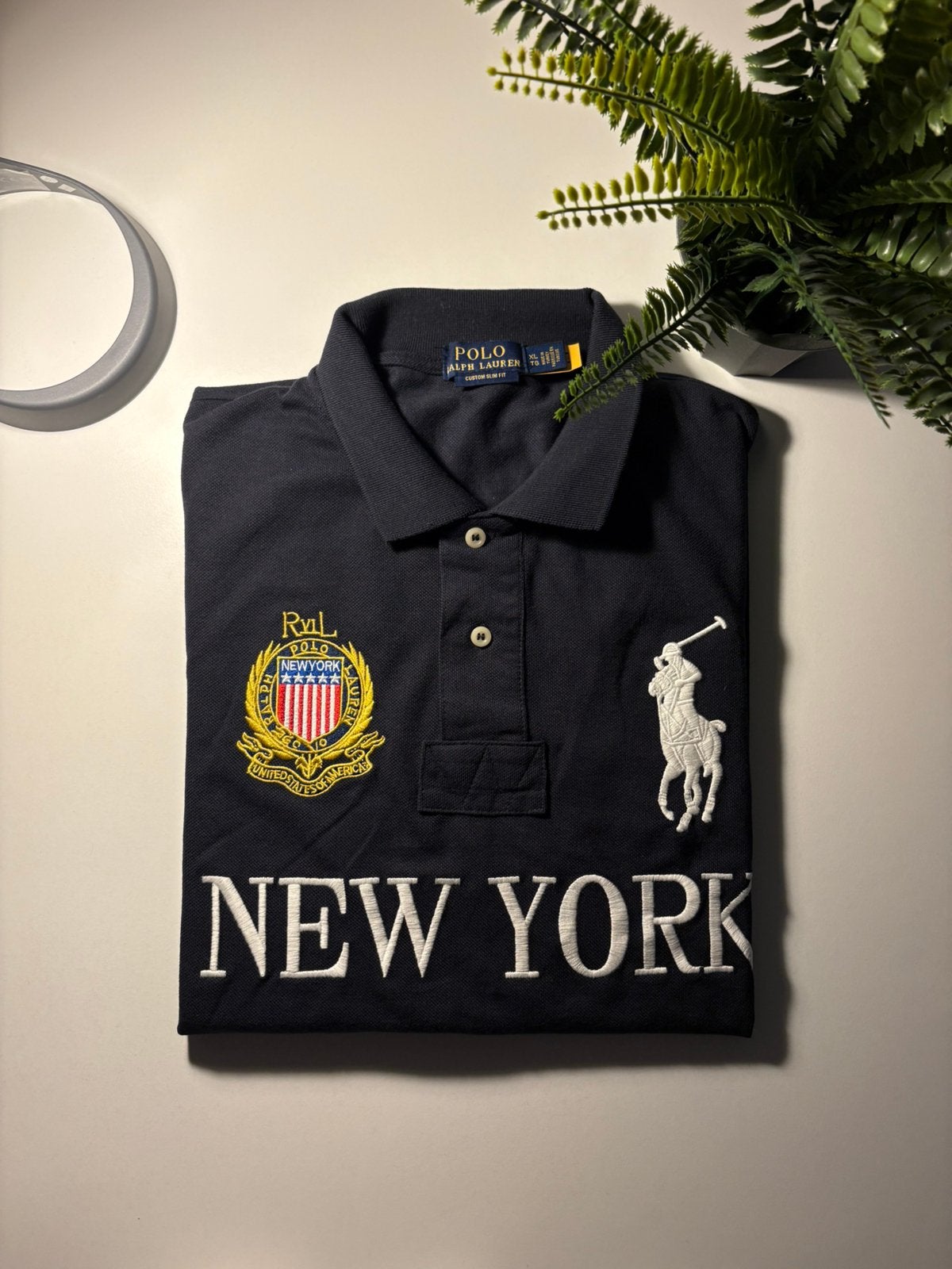 Donkerblauwe Poloshirt, Kleding | Heren, Ophalen of Verzenden, Nieuw, Overige maten, Blauw