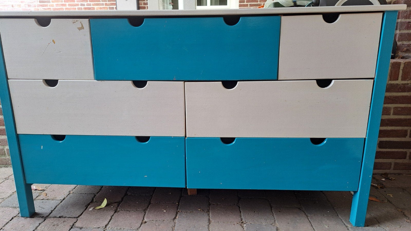 Ikea commodekast met 7 lades - opknapper, Ophalen, Gebruikt, 100 tot 150 cm, 5 laden of meer