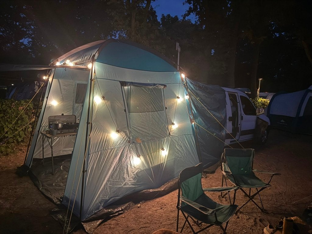 bestel(bus)tent, Caravans en Kamperen, Ophalen of Verzenden, Zo goed als nieuw, Tot en met 2