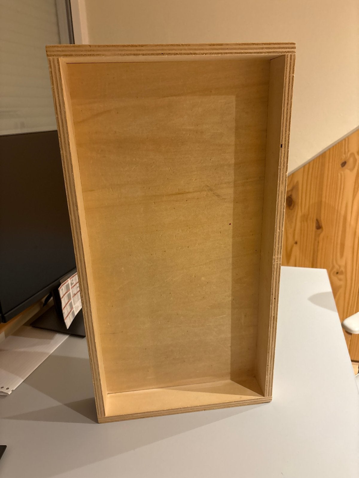 Houten speelbak voor zand of klei, Ophalen, Gebruikt