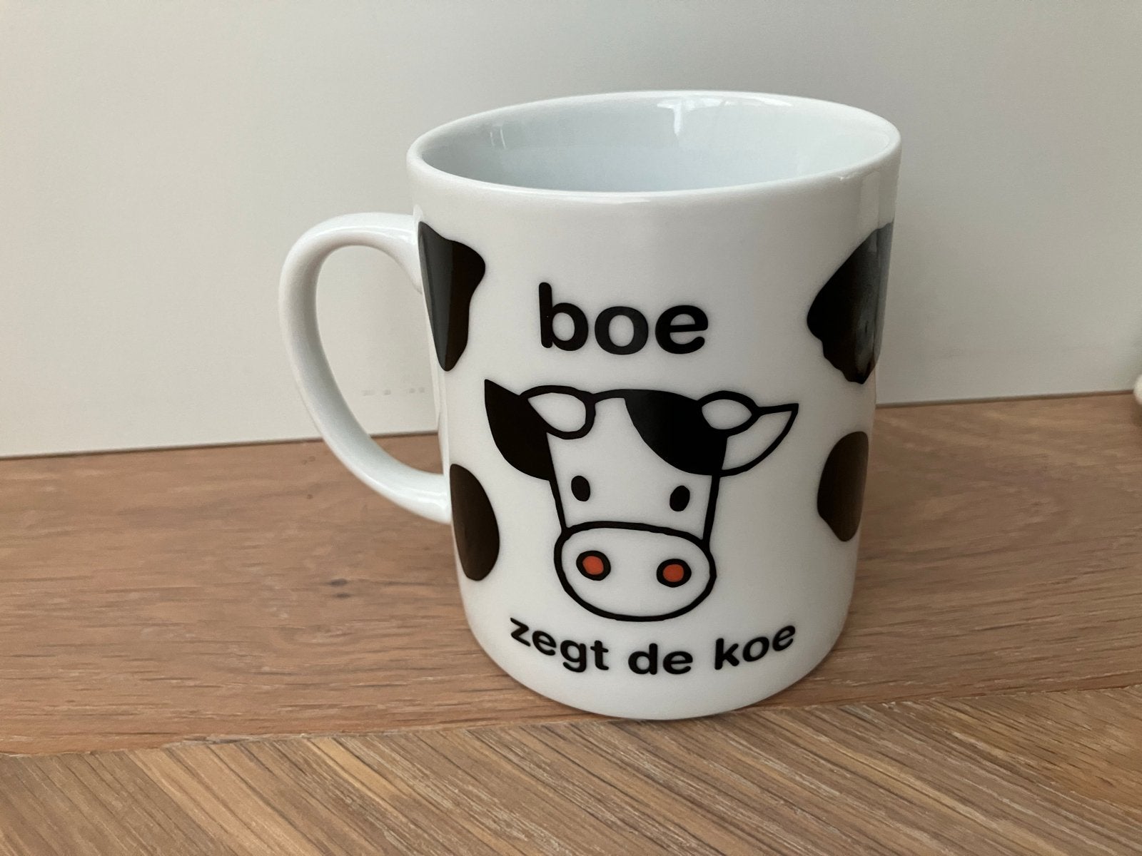 Leuke MTD 'Boe zegt de koe' mok - Dick Bruna illustraties, Ophalen of Verzenden, Zo goed als nieuw, Modern, Wit