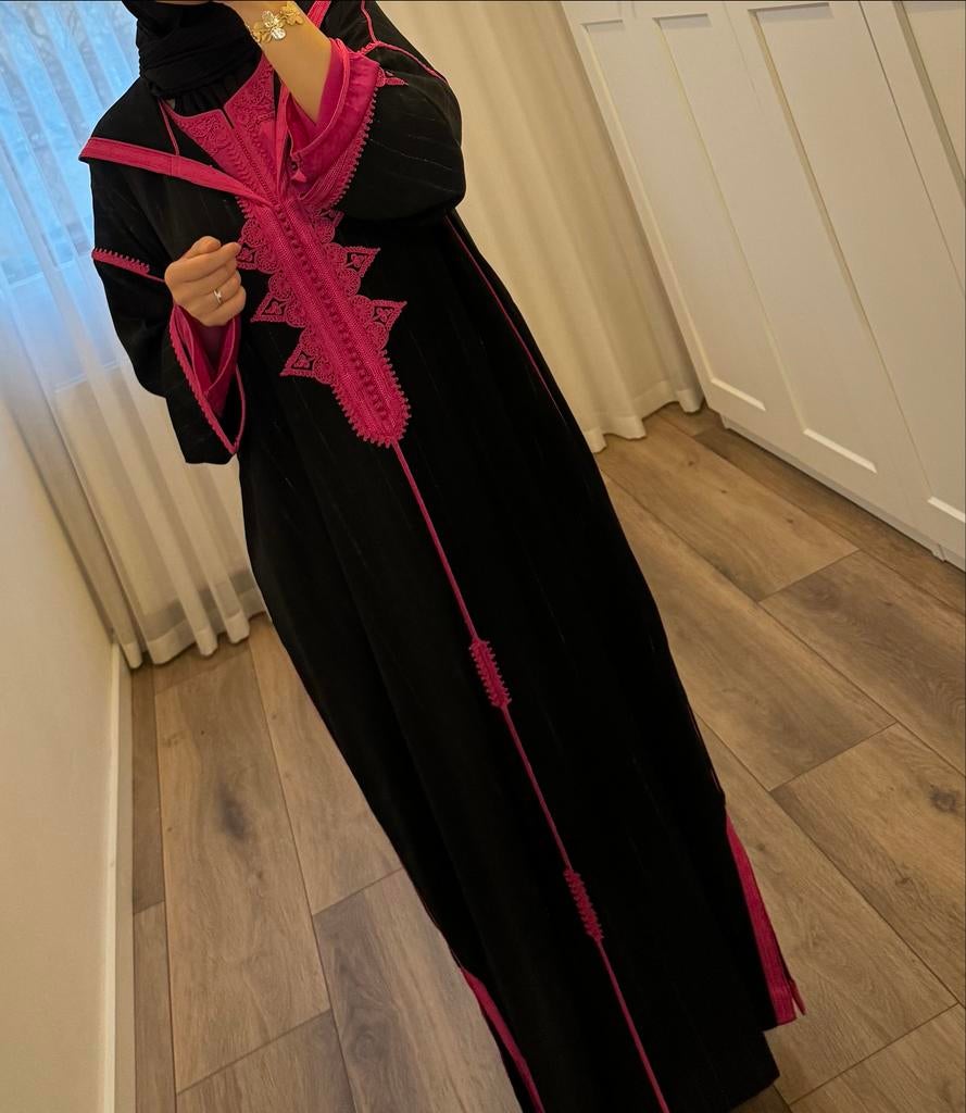 Tweedelige Djellaba/Marokkaanse Jurk, Kleding | Dames, Gelegenheidskleding, Overige typen, Zwart, Nieuw, Ophalen