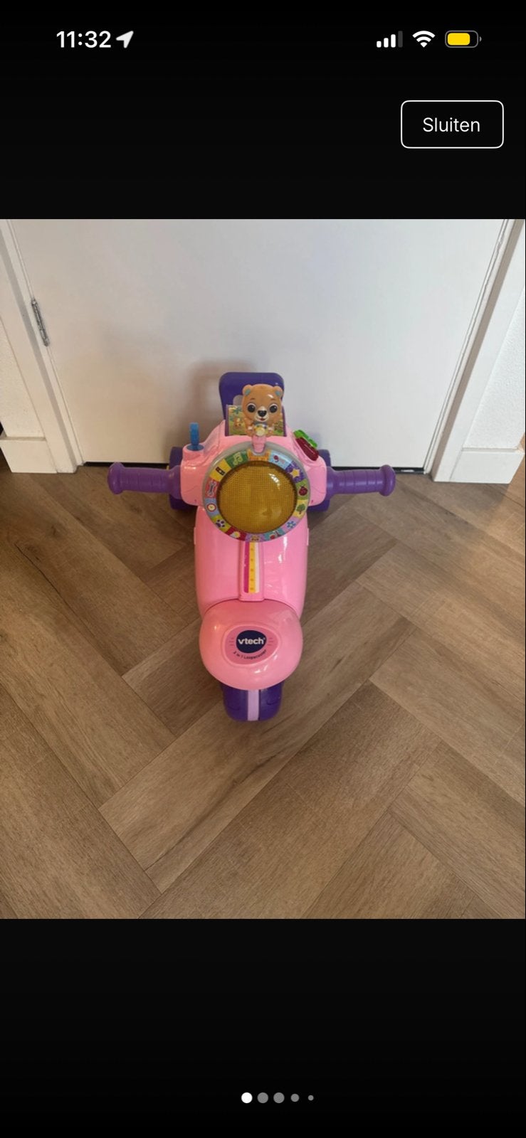 Vtech roze scooter - Zo goed als nieuw met originele doos, Ophalen of Verzenden, Zo goed als nieuw, 6 maanden tot 2 jaar
