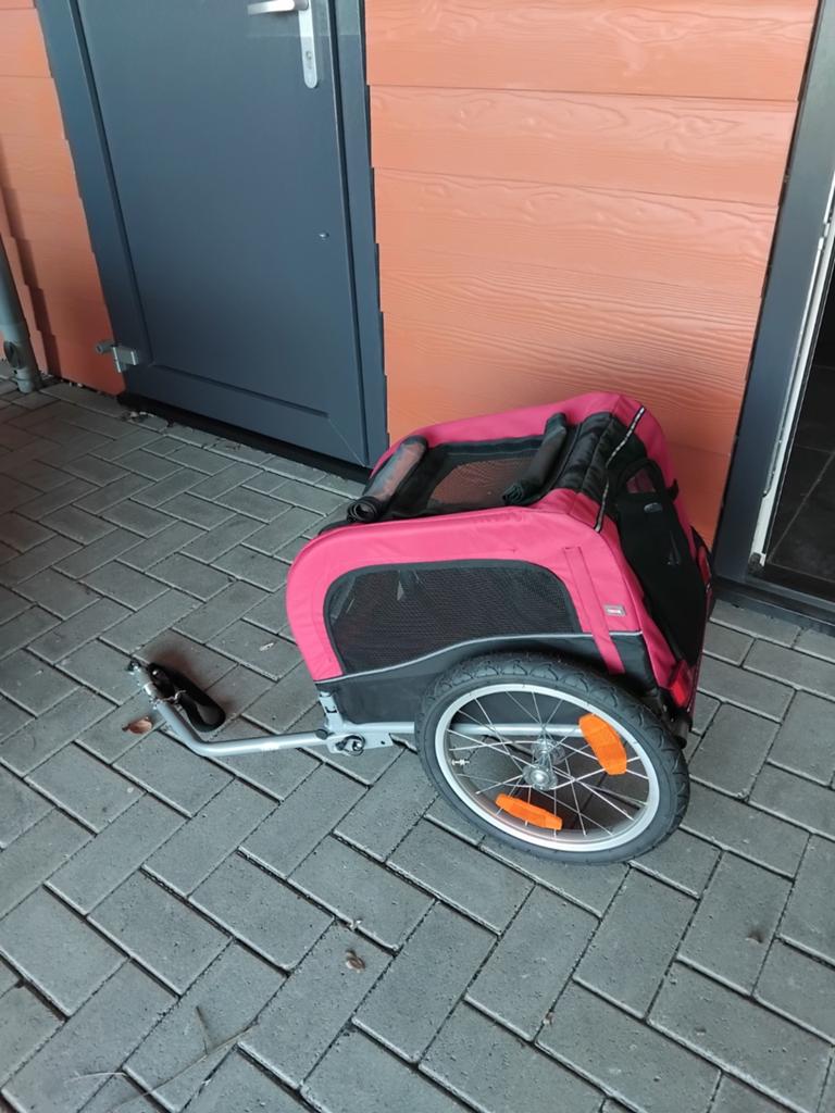 Hondenfietskar zgan, Fietsen en Brommers, Fietsaccessoires | Aanhangers en Karren, Ophalen, Zo goed als nieuw, Hondenkar