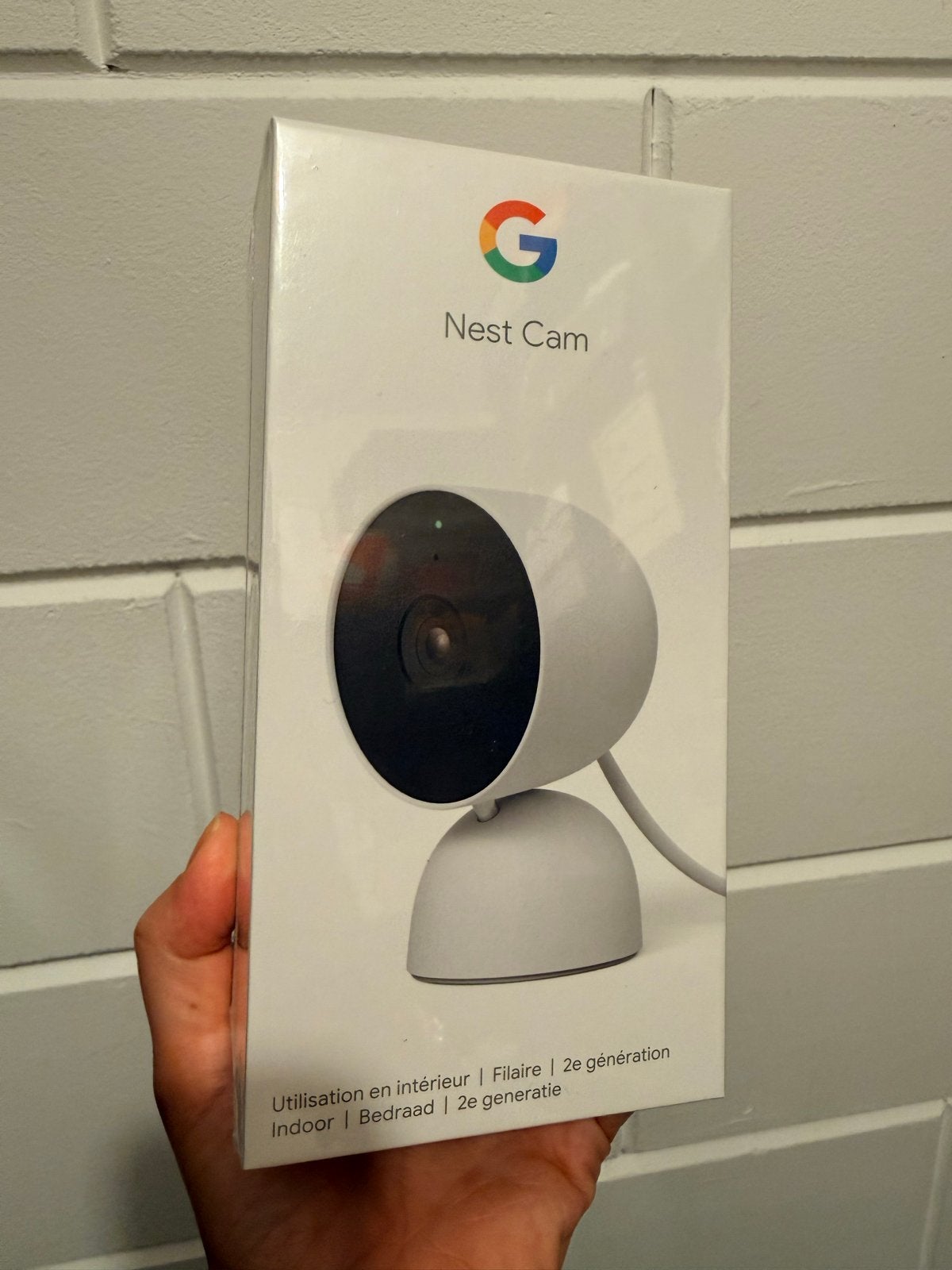 Google Nest Cam (2e generatie) - Nieuw in doos, Ophalen of Verzenden, Nieuw, Binnencamera