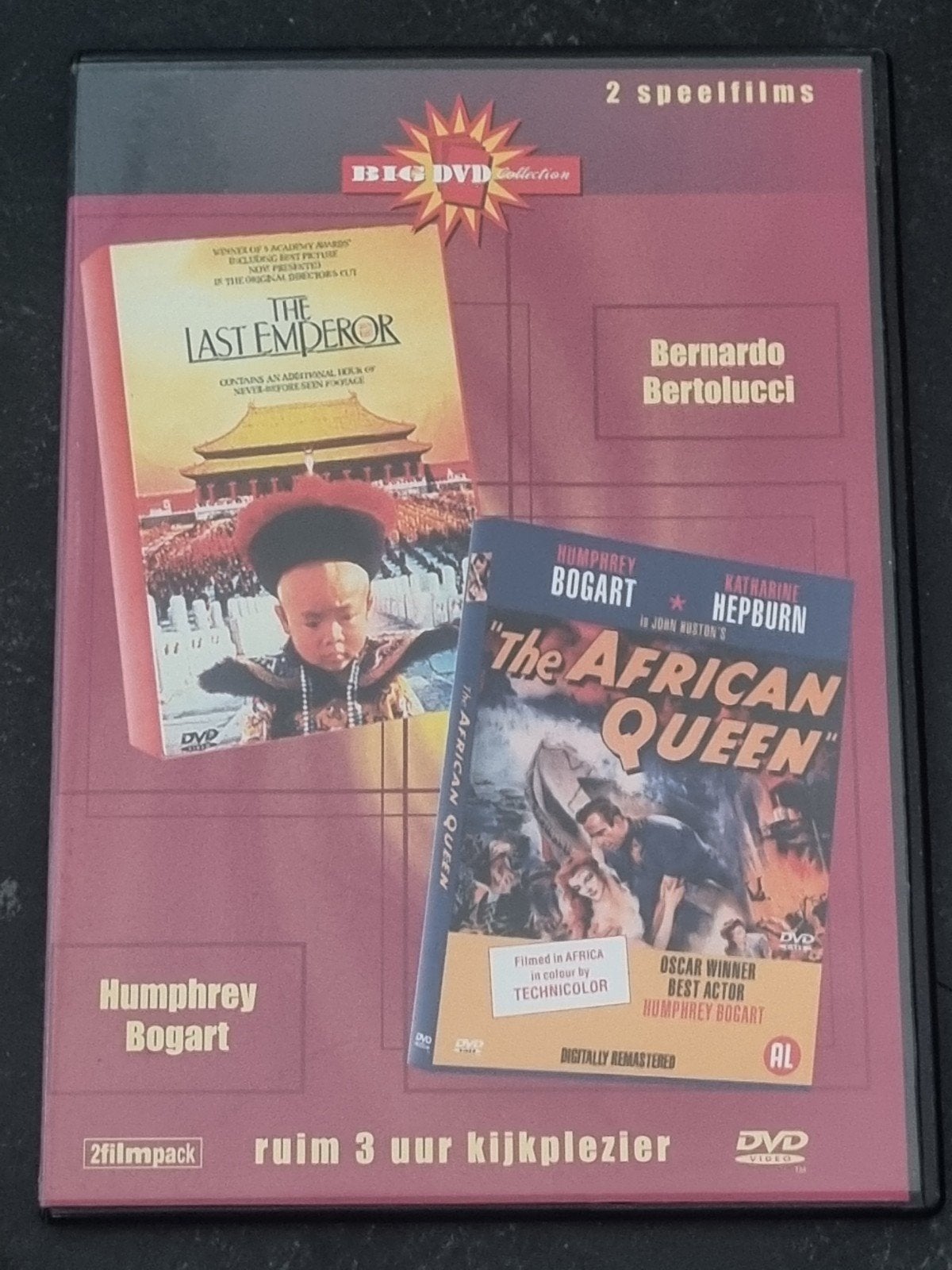 The Last Emperor & The African Queen DVD (2 films), Engels, Nederlands, Ophalen of Verzenden, Zo goed als nieuw