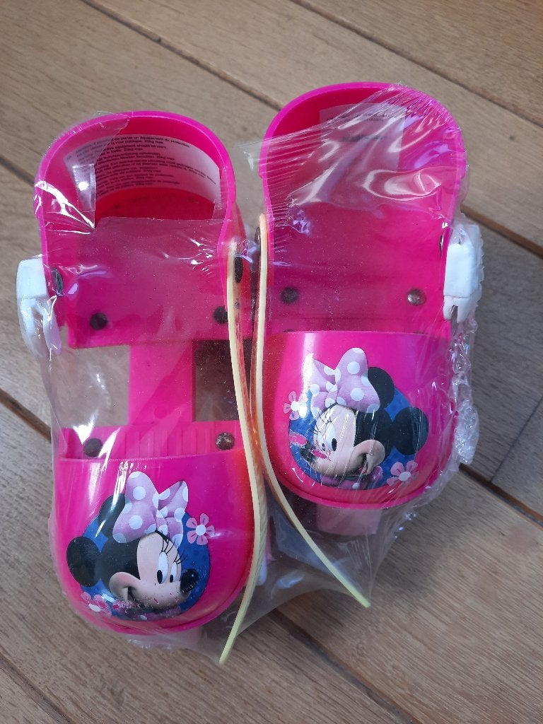 Rolschaatsen roze Minnie Mouse, Ophalen of Verzenden, Verstelbaar, Kinderen