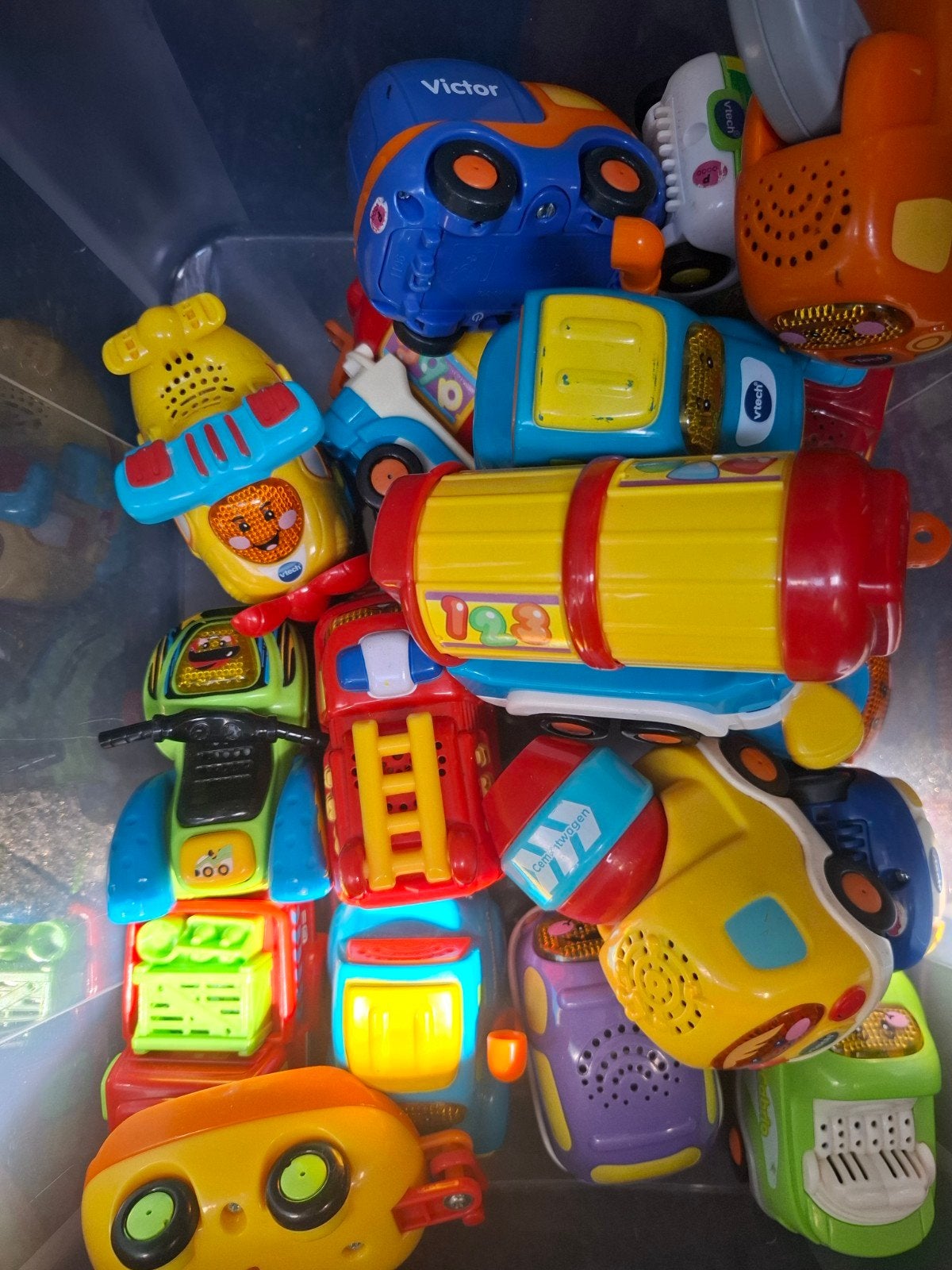 Toet toet auto's, garage, boom, onderdelen, Kinderen en Baby's, Speelgoed | Vtech, Ophalen, Gebruikt, 2 tot 4 jaar