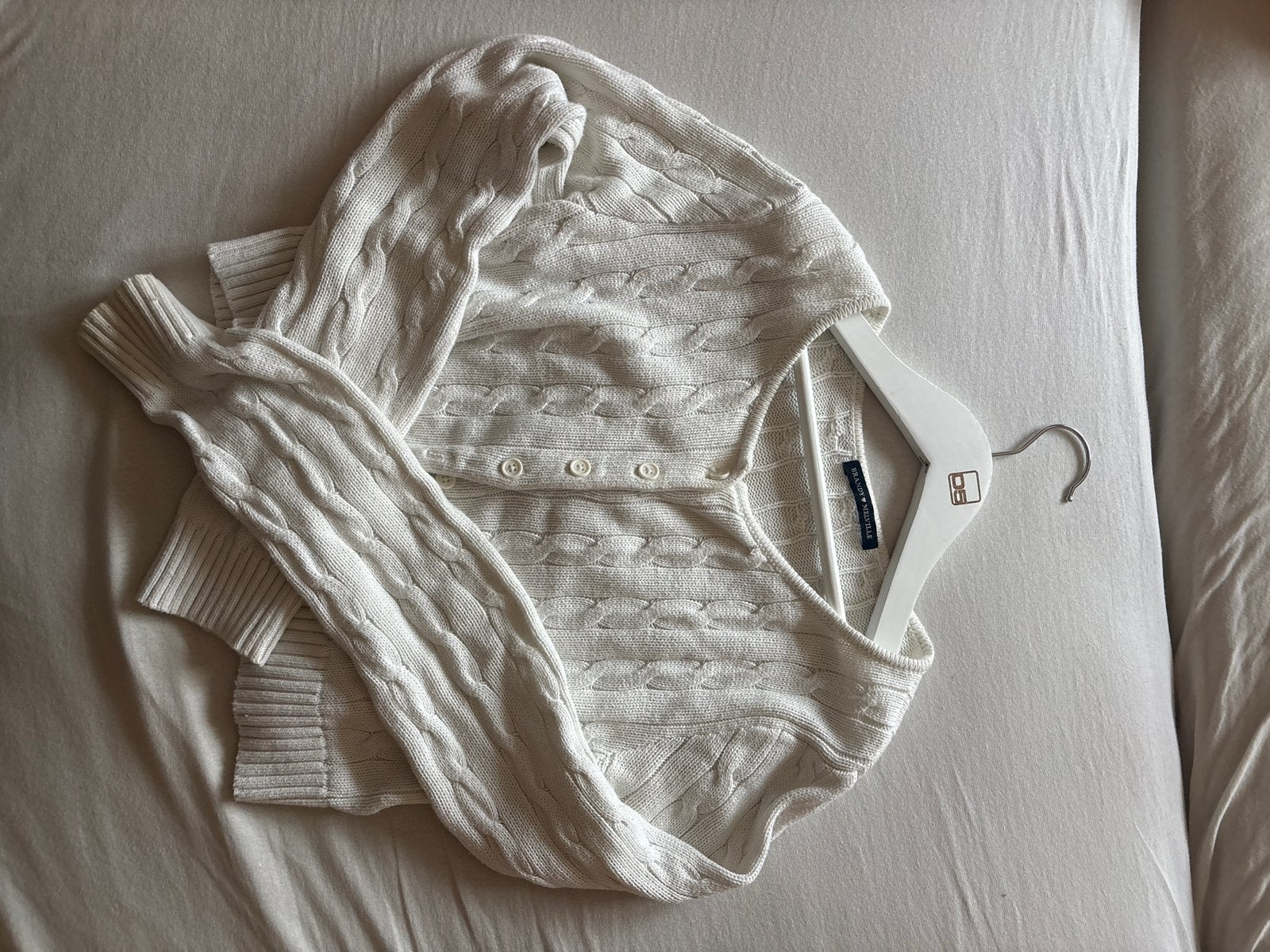 Brandy Melville vest one size (valt als XS/S), Ophalen of Verzenden, Zo goed als nieuw, Maat 34 (XS) of kleiner, Wit