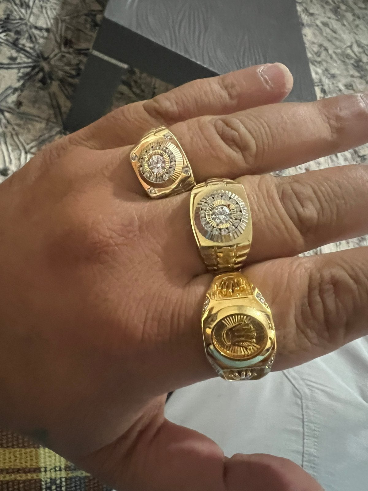 Gouden rolex ring, Sieraden, Tassen en Uiterlijk, Ringen, 20 of groter, Heer, Ophalen of Verzenden, Zo goed als nieuw