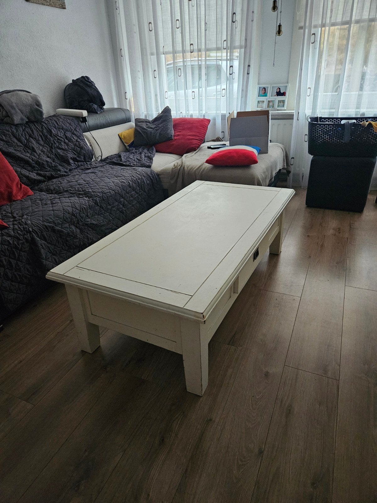 Leuke salontafel met lade, Ophalen, Gebruikt, 100 tot 150 cm, Klassiek