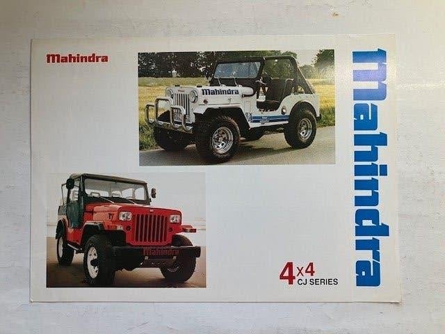 Mahindra   4x4   CJ   Series brochure     (1980s), Mahindra, Ophalen of Verzenden, Zo goed als nieuw, Overige merken