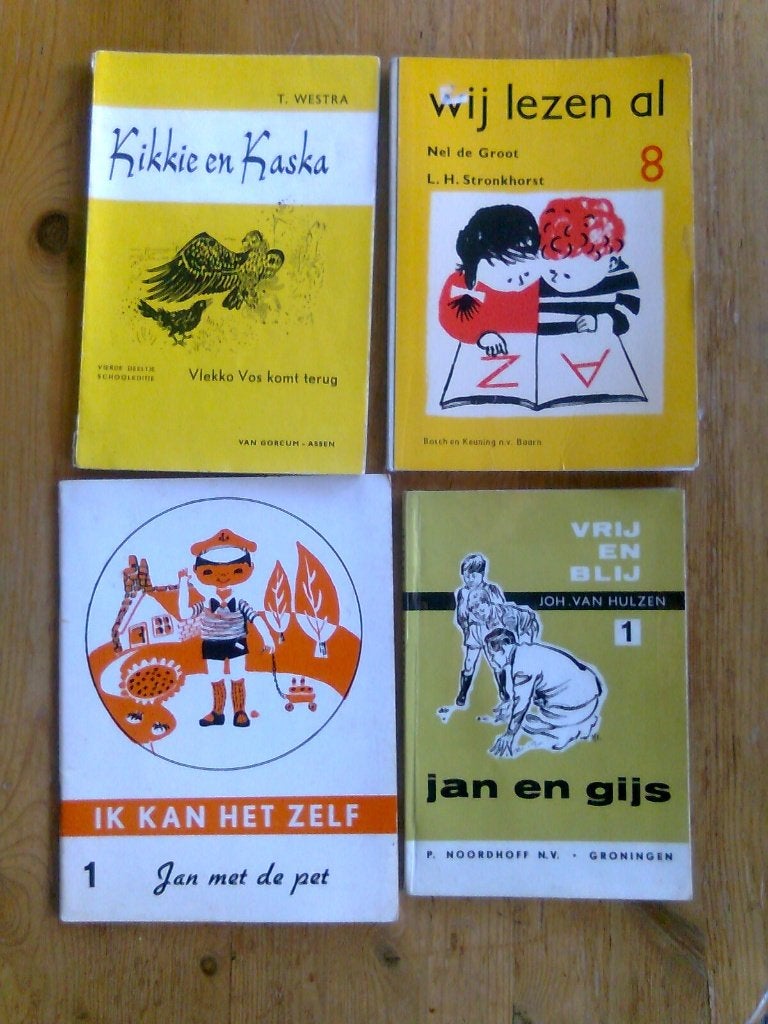 Jan en Gijs,  en andere oude schoolboekjes, 075 per stuk, Ophalen of Verzenden, Gelezen, Fictie algemeen