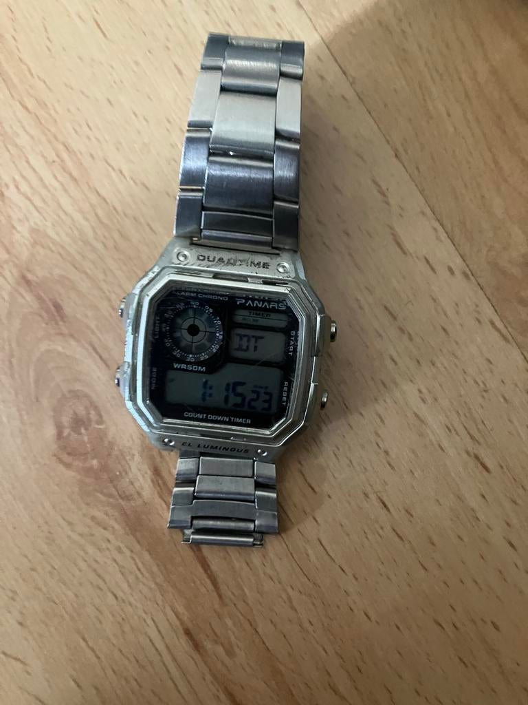 Panars Quartz Horloge, Ophalen of Verzenden, Staal, Polshorloge, Overige merken