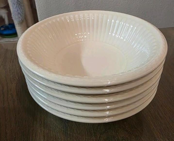Wedgwood Edme Queens ware pap schalen 3x 16cm, Ophalen of Verzenden, Wedgwood, Aardewerk, Schaal of Schalen