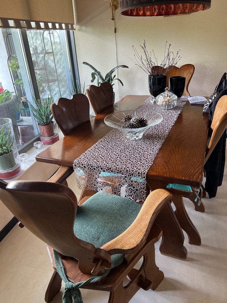 Eetkamer tafel plus stoelen, Huis en Inrichting, Tafels | Eettafels, Ophalen, Gebruikt, 50 tot 100 cm, Vijf personen of meer